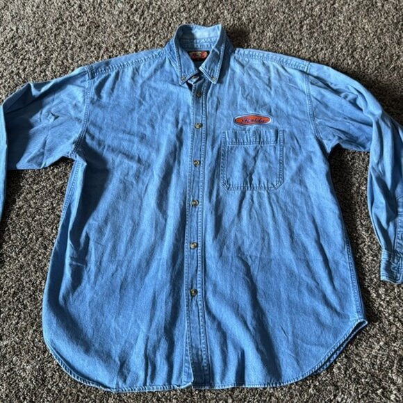 Florida Extra Large Blue Denim Shirt With Patch - Picture 2 of 9